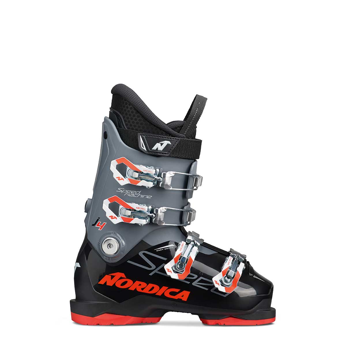 Nordica SpeedMachine Jr 4 Boot Kids' in Black and Anthracite and Red